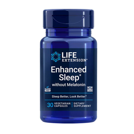 Life Extension Enhanced Sleep without Melatonin – 30 Vegetarian Capsules