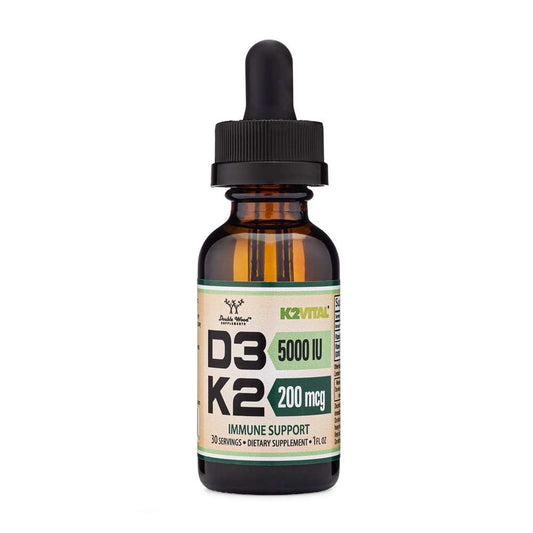 Double Wood K2 Vital D3 – 5000 Iu Vitamin D3 + 200 Mcg K2 (1 Fl Oz)