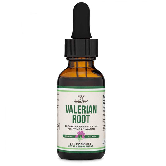 Double Wood Supplements – Valerian Root Liquid | Organic Nighttime Relaxation | 30 M L