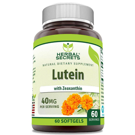 Herbal Secrets Lutein with Zeaxanthin 40 Mg 60 Softgels