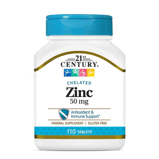 21st Century Zinc 50 Mg Chelated 110 Tabs
