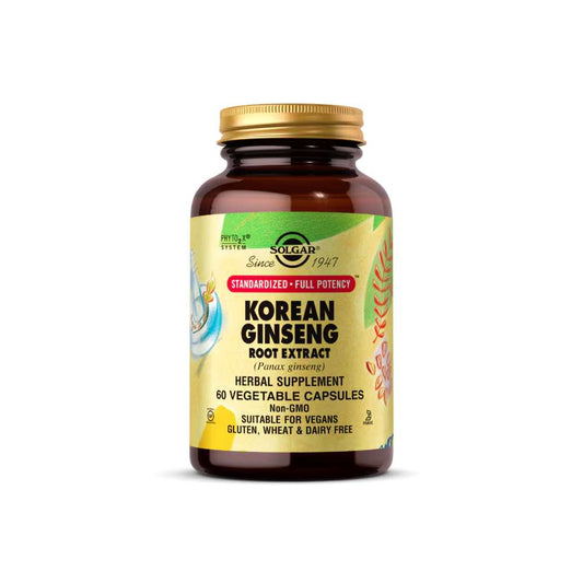 Solgar SFP Korean Ginseng Root Extract 60 Vegetable Capsules