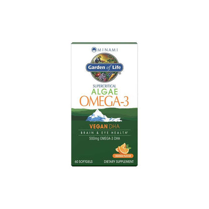 Garden of Life Minami Algae Omega-3 Vegan Dha Orange - 60 Softgels