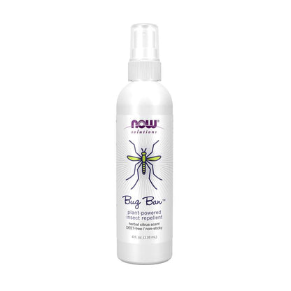 Now Foods Bug Ban™ Spray – Natural Insect Repellent with Essential Oils – Deet-Free Outdoor Protection – 118 M L
