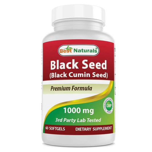 Best Naturals Black Seed Oil 1000 mg 60 Softgels