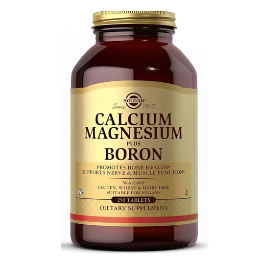 Solgar Calcium Magnesium Plus Boron – Bone Health & Muscle Function Support, 250 Tablets