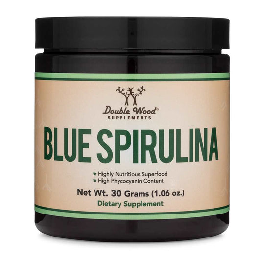 Double Wood Blue Spirulina – Pure Superfood Powder for Antioxidant Support | 30 Grams