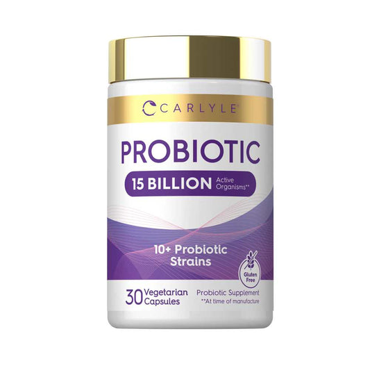 Carlyle Nutritionals Probiotic Supplement | 15 Billion CFU | 30 Capsules