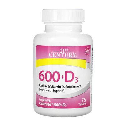 21st Century Calcium 600+d3 400 Tabs