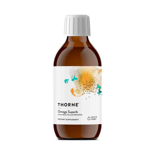 Thorne Omega Superb 250ml – Lemon Berry Flavor