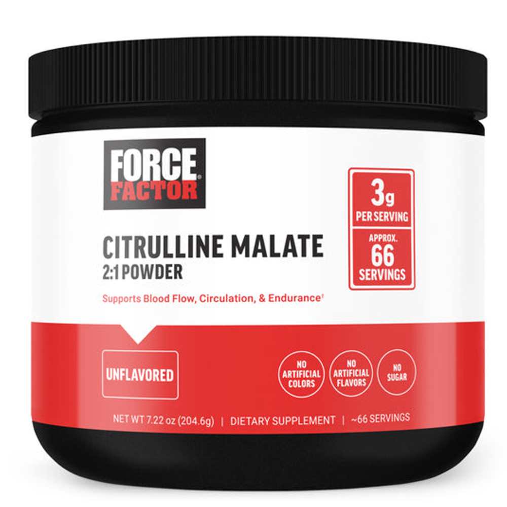 Force Factor Citrulline Malate Powder – 204.6g (~66 Servings)