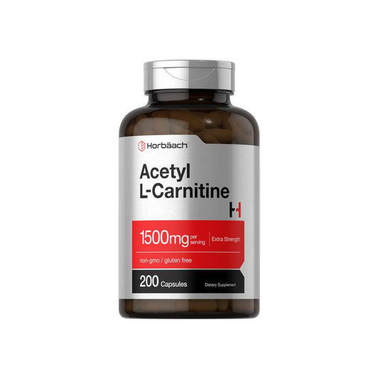 Horbäach Acetyl L-Carnitine 1500mg per Serving | 200 Capsules