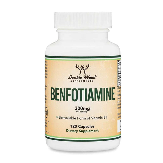 Double Wood Benfotiamine – 300 Mg per Serving – 120 Capsules