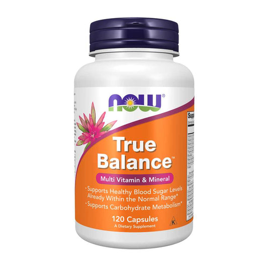 Now Foods True Balance Multi Vitamin & Mineral – Blood Sugar & Metabolism Support – 120 Capsules