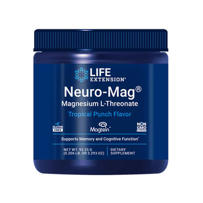 Life Extension Neuro-Mag® Magnesium L-Threonate (tropical Punch) 93.35g