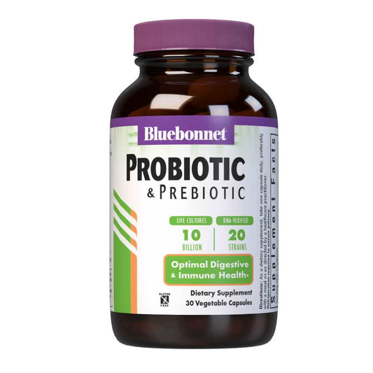 Bluebonnet Nutrition Probiotic & Prebiotic 10 Billion 30 Caps