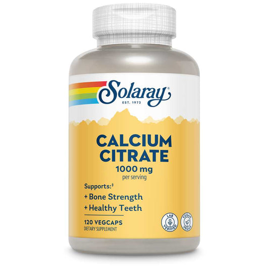 Solaray Calcium Citrate 1000mg 120 Caps