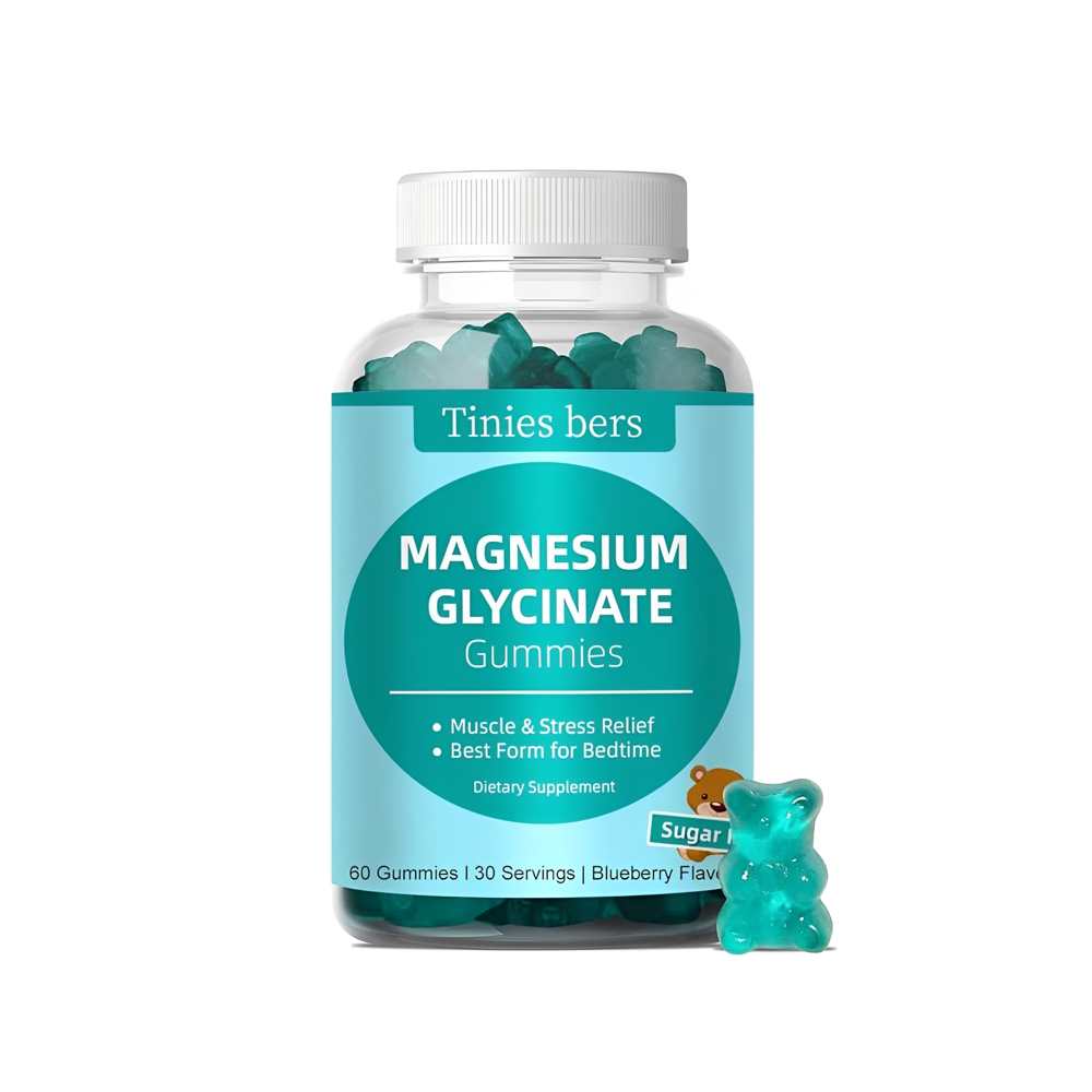 Tinies Berries Magnesium Glycinate Gummies – Muscle & Stress Relief 60 Gummies