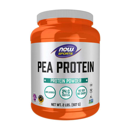 Now Sports Pea Protein, Unflavored Powder 907g