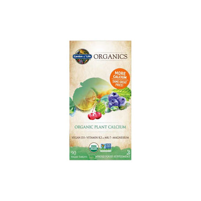 Garden of Life Organics Plant Calcium 90 Tablets
