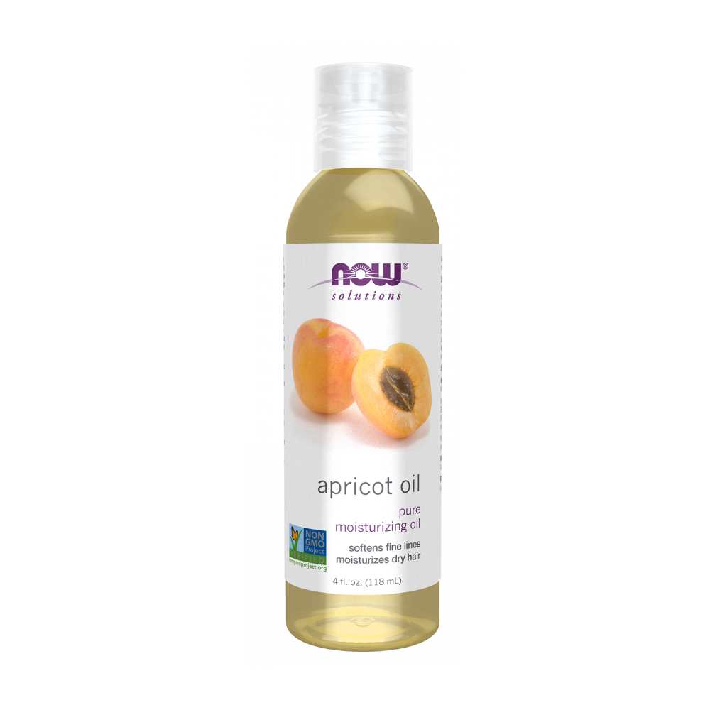 Now Foods Apricot Oil – 100% Pure Moisturizing Oil for Hair, Skin & Scalp – Cold-Pressed & Hexane-Free – 118 M L