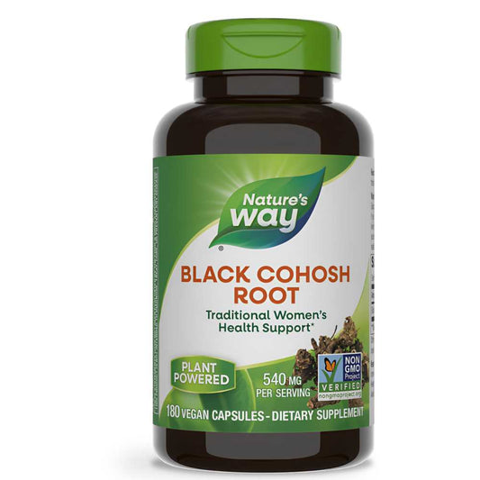 Nature's Way Black Cohosh Root – Traditional Women's Health Support, 180 Capsules