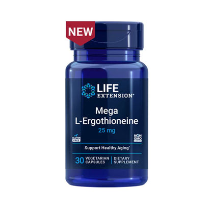 Life Extension Mega L-Ergothioneine 25 Mg 30 Vegetarian Capsules