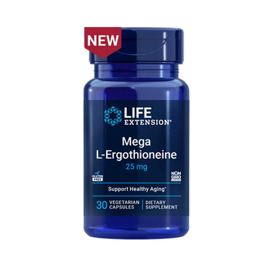 Life Extension Mega L-Ergothioneine 25 Mg 30 Vegetarian Capsules