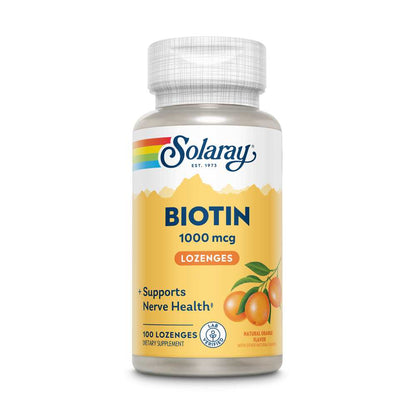 Solaray Biotin 1000mcg 100 Lozenge