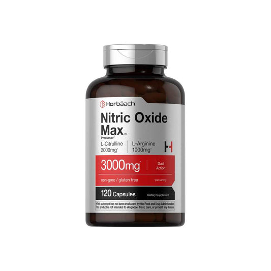 Horbäach Nitric Oxide 3000mg | 120 Capsules