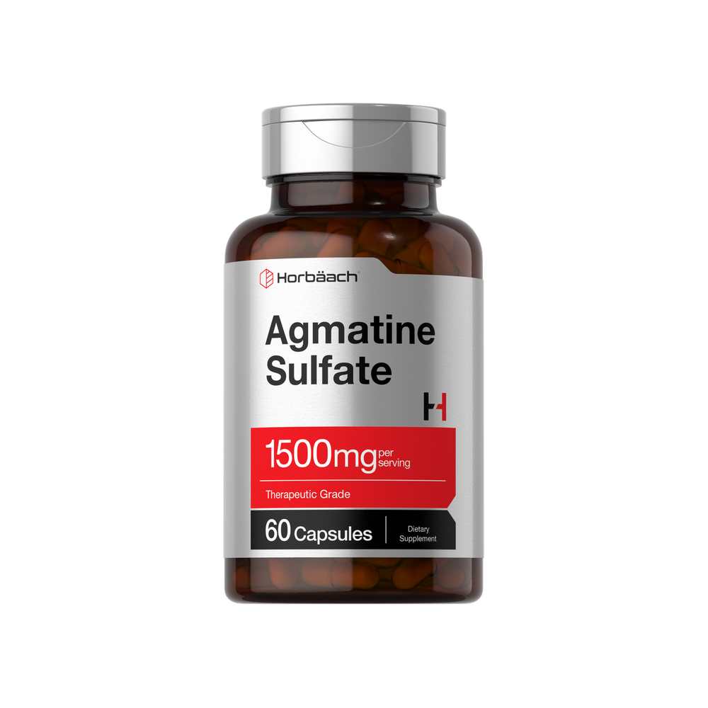 Horbäach Agmatine Sulfate 1500mg per Serving | 60 Capsules