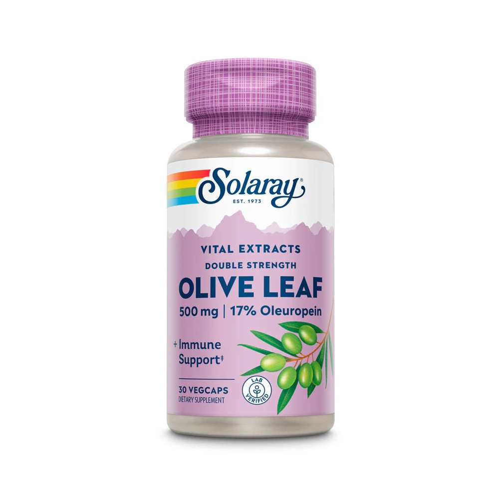 Solaray Olive Leaf Ext Double Strength 500mg 30 Caps