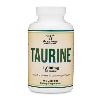 Double Wood Taurine 1000mg – 180 Capsules