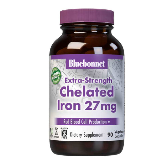Bluebonnet Nutrition Albion Extra-Strength Chelated Iron 27 Mg 90 Caps