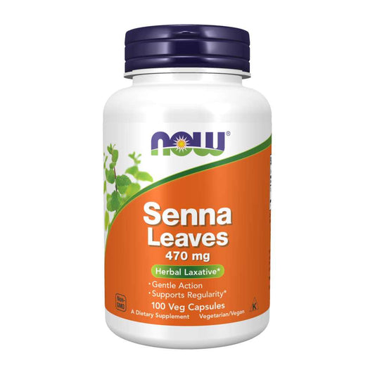Now Foods Senna – Gentle-Action Herbal Laxative for Constipation Relief | 470mg | 100 Vegan Capsules