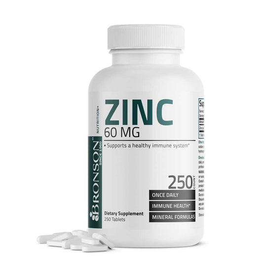 Bronson Vitamins Zinc Gluconate - 60 Mg - 250 Tablets