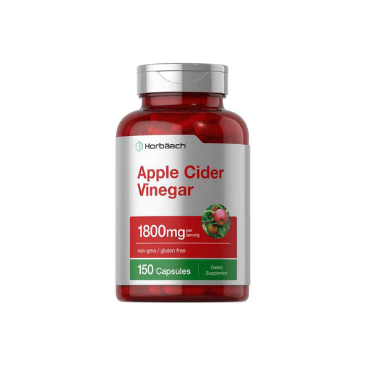 Horbäach Apple Cider Vinegar 1800mg per Serving | 150 Capsules