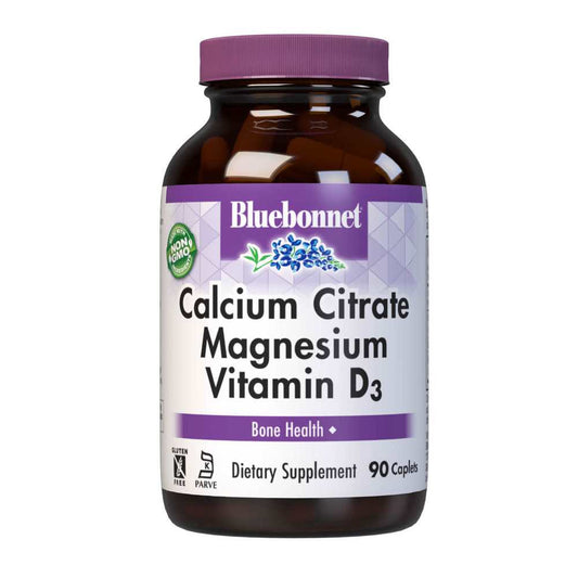 Bluebonnet Nutrition Calcium Citrate Magnesium & Vitamin D3 90 Caplets