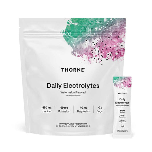 Thorne daily electrolytes – watermelon (30 stick packs)