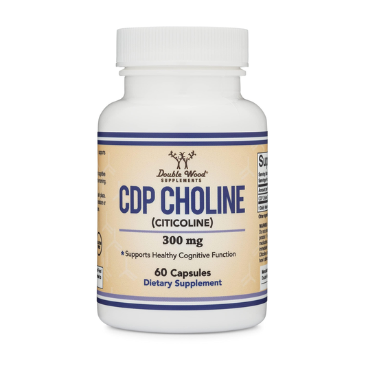 Double Wood Supplements CDP Choline (Citicoline) 300MG - Supports Healthy Cognitive Function