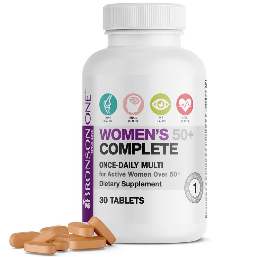 Bronson Vitamins Bronson One™ Women’s 50+ Complete Once-Daily Multivitamin 30 Tabs