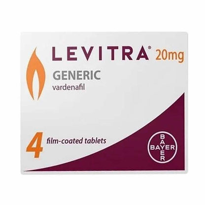 Levitra 20mg Generika Vardenafil – 4 Film-Coated Tablets