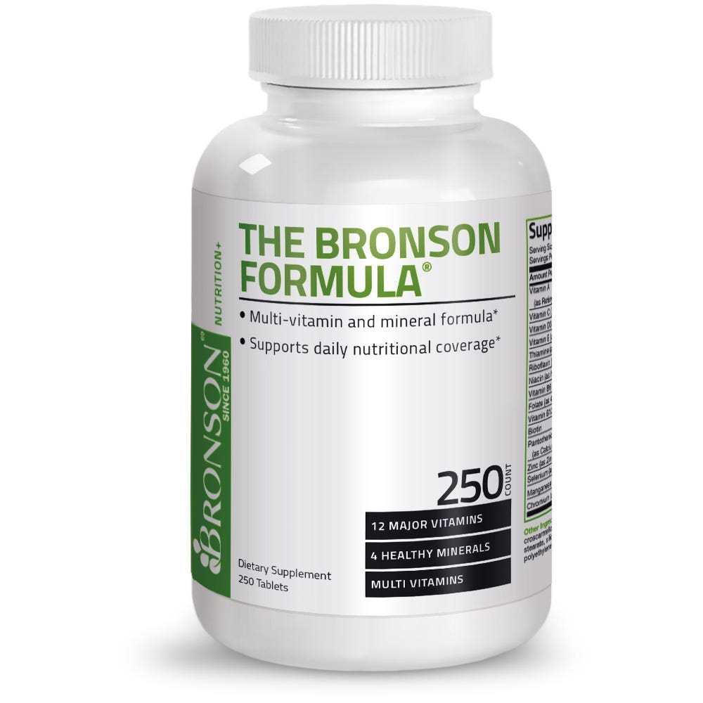 Bronson Vitamins the Bronson Formula Once Daily Multivitamin - 250 Tablets