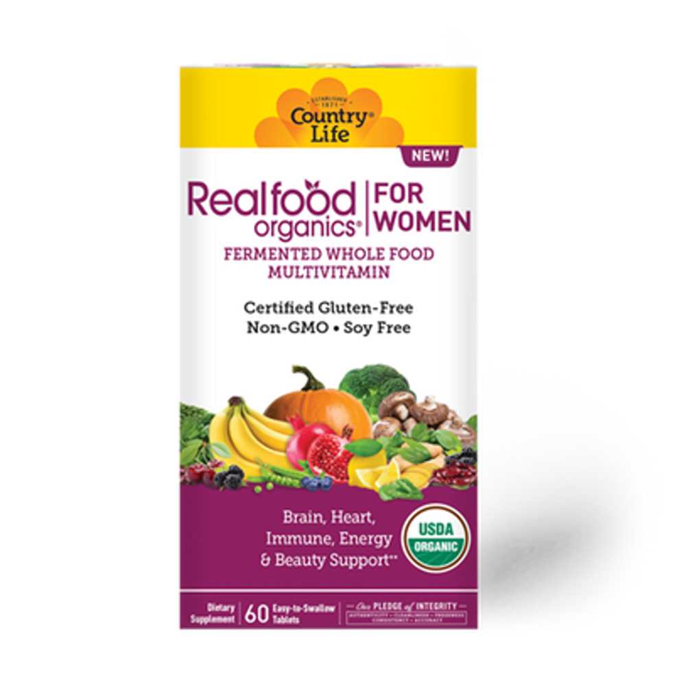 Country Life Vitamins Realfood Organics® Multivitamin for Women 60 Tabs