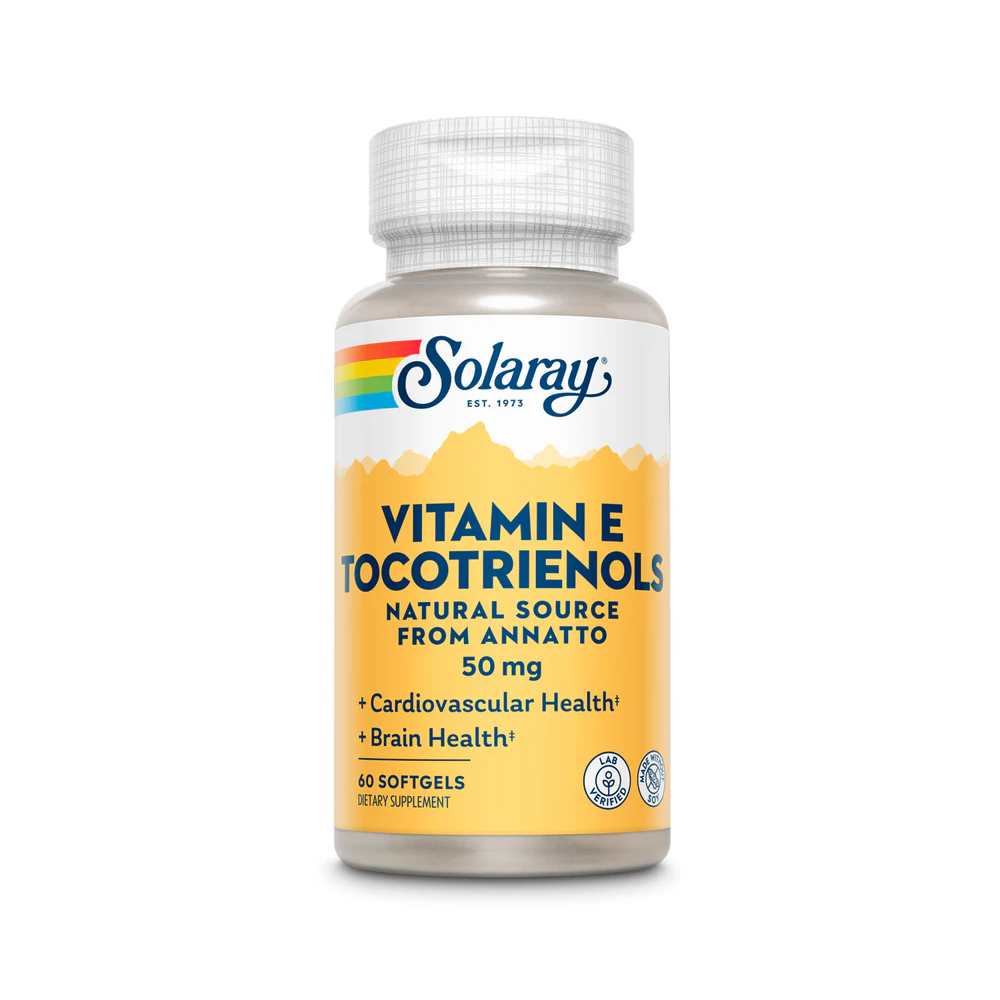 Solaray Vit E Tocotrienols, Annatto 50mg 60 Softgels