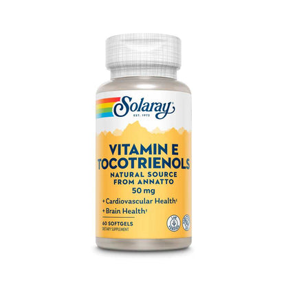 Solaray Vit E Tocotrienols, Annatto 50mg 60 Softgels