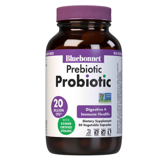 Bluebonnet Nutrition Prebiotic Probiotic 20 Billion Cfu^ 30 Caps