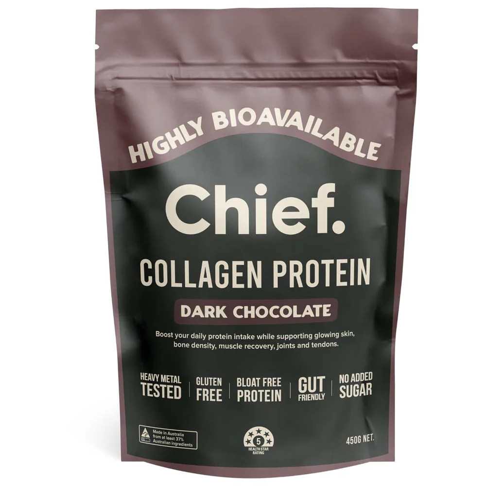 Chief Grass-Fed Collagen Protein Powder - Dark Chocolate 450g
