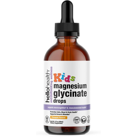 Magnesium Glycinate Liquid Magnesium Supplement By HELLO HEALTH