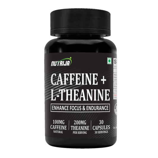 L-Theanine And Caffeine 200MG By NutriJa - Enhances Focus And Endurance